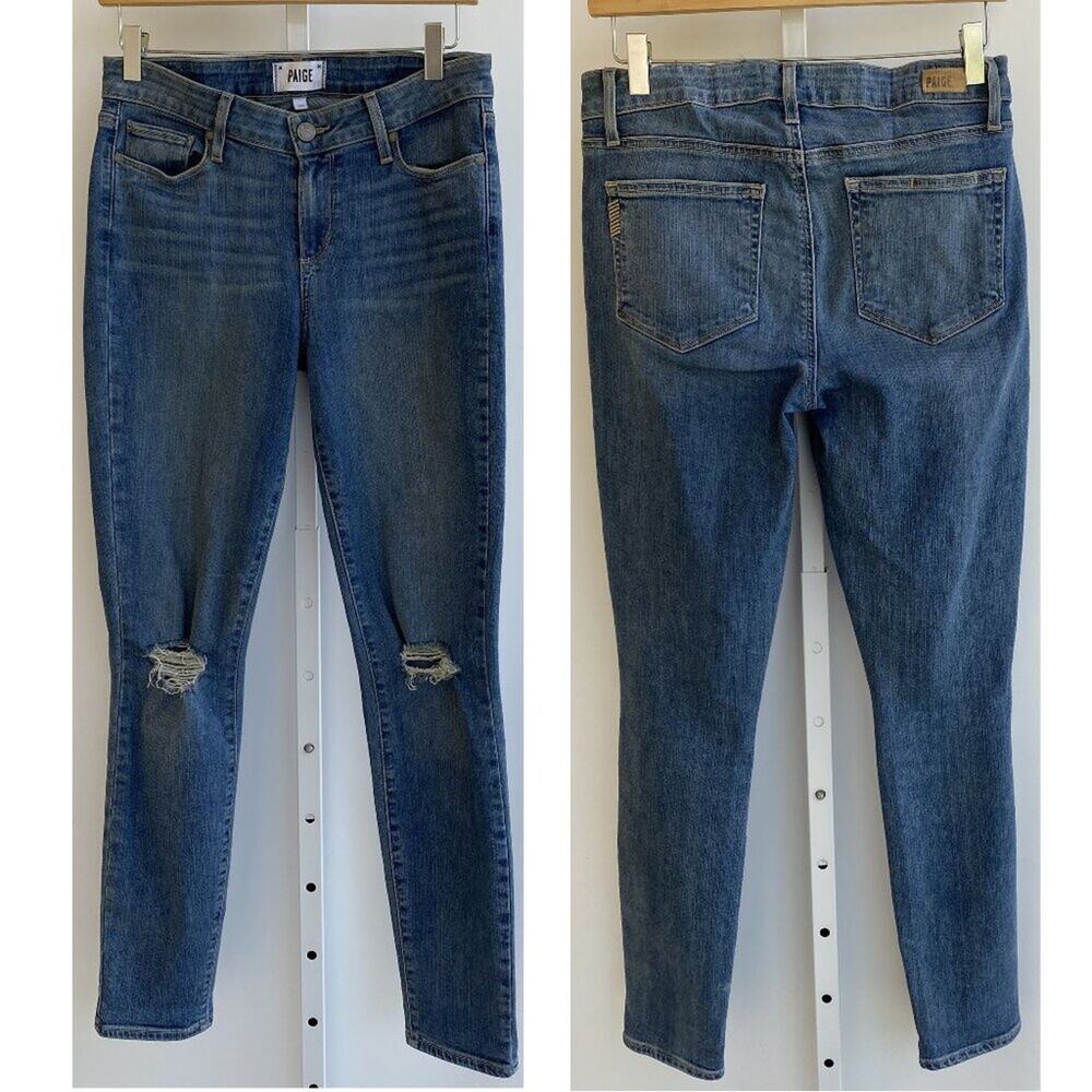 Paige Verdugo Ankle Wallace Destroyed Jeans sz 29